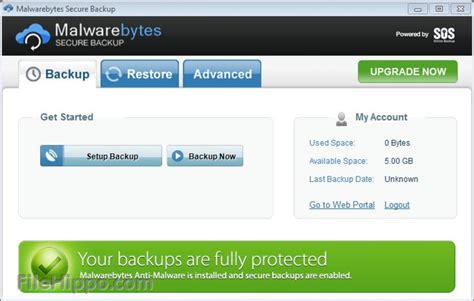 Malwarebytes Secure Backup for Windows